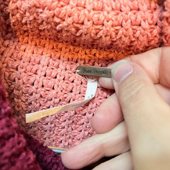 Free People Womens‎ Knit Colorblock Turtleneck Sweater- Size S - Picture 2 of 5